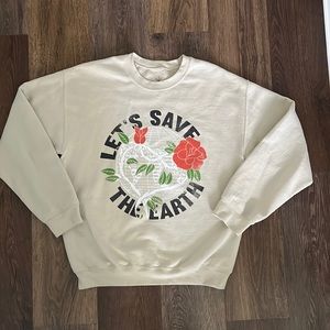 Earthbound crewneck “Let’s save the Earth”
